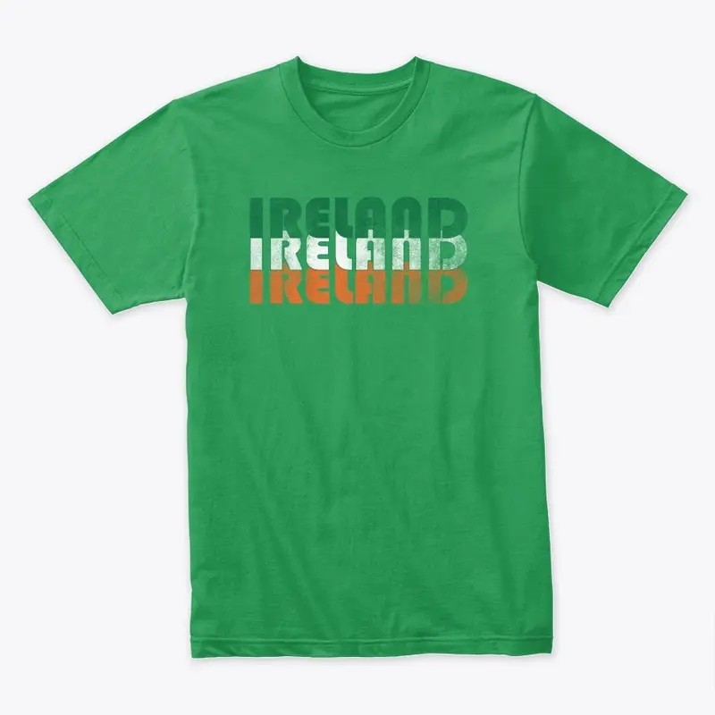 Ireland Distressed Retro Design